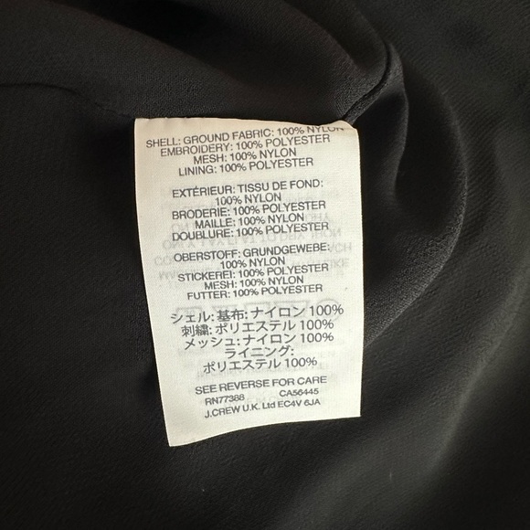 J. Crew Black Star Tulle Dress Size 16 - Picture 6 of 12